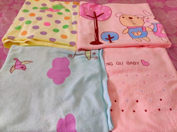 New Born BABY Towel CN 53*28inch -1pcs (Any Color) - Image 5