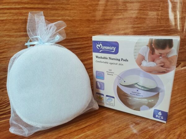 Momeasy Woman Washable BreastPad -6pc -1pac - Image 4