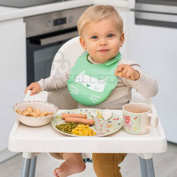 Silicone Baby Bibs with Food Catcher -1pcs (Any Color) - Image 16
