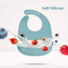 Silicone Baby Bibs with Food Catcher -1pcs (Any Color) - Image 19