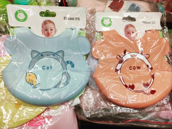 Silicone Baby Bibs with Food Catcher -1pcs (Any Color) - Image 13