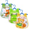 Baby Dining Bib Button System -1pcs (Any Color) - Image 2