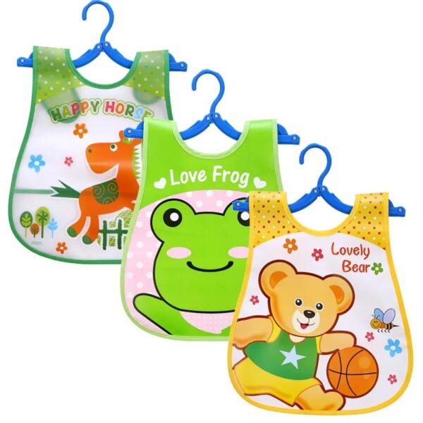 Baby Dining Bib Button System -1pcs (Any Color) - Image 2