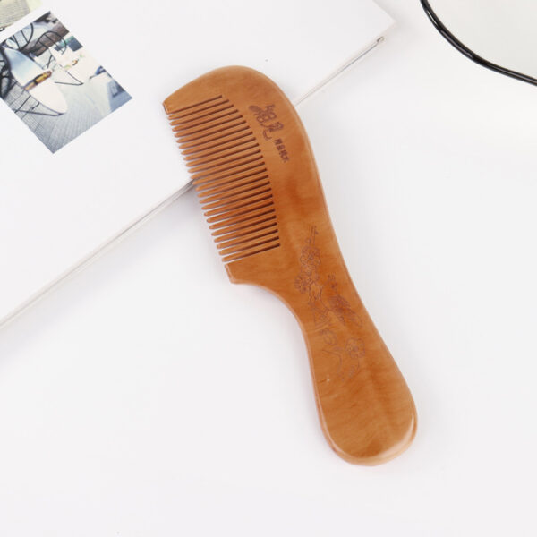 Wooden Hair Combs Handle Shape -1pcs  (Any Color) - Image 5