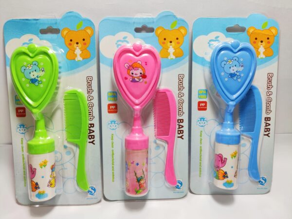 Baby Comb Brush With jhunjhuni -1pac (Any Color) - Image 4