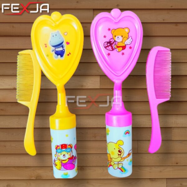 Baby Comb Brush With jhunjhuni -1pac (Any Color) - Image 5