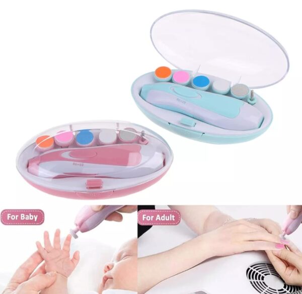 Baby Electric Nail Scissors Manicure Kits &  Accessories-1set (Any Color) - Image 6
