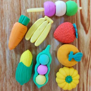 Fruit design ERASER CN 4pcs -1pac (Any Color)