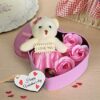 Heart-Shaped Box with Teddy and Roses Valentine Day Best Love Gift -1pcs (Any Color) - Image 6