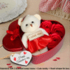 Heart-Shaped Box with Teddy and Roses Valentine Day Best Love Gift -1pcs (Any Color) - Image 10