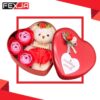 Heart-Shaped Box with Teddy and Roses Valentine Day Best Love Gift -1pcs (Any Color) - Image 5