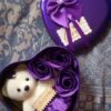 Heart-Shaped Box with Teddy and Roses Valentine Day Best Love Gift -1pcs (Any Color) - Image 8