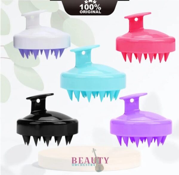 Silicone Shampoo Scalp Hair Massager Body Massage Brush Hair Shower Brush Comb Care Tool -1pcs  (Any Color) - Image 21