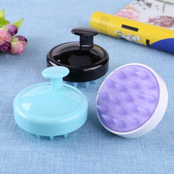 Silicone Shampoo Scalp Hair Massager Body Massage Brush Hair Shower Brush Comb Care Tool -1pcs  (Any Color) - Image 5