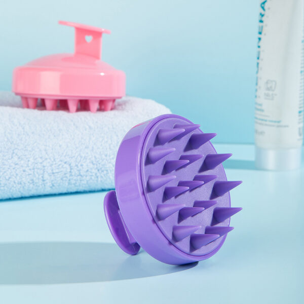 Silicone Shampoo Scalp Hair Massager Body Massage Brush Hair Shower Brush Comb Care Tool -1pcs  (Any Color) - Image 18