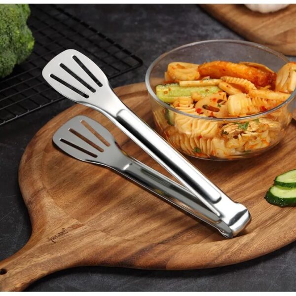 Stainless Steel Food Tongs Kitchen Tongs -1pcs - Image 3