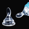 Wide-Neck 5cm mouth baby bottle rice cereal spoon head Silicone Spoon Nipple CN -1pcs