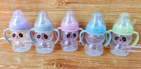 MiniTree Wide-/Neck Feeding Bottle With Handle 210ml -1pcs (Any Color) - Image 3