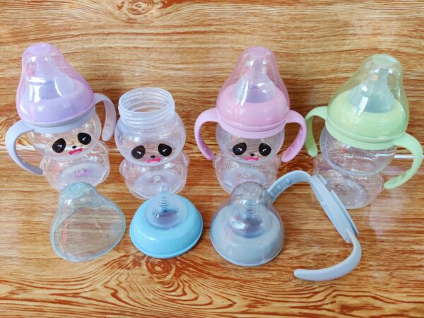 MiniTree Wide-/Neck Feeding Bottle With Handle 210ml -1pcs (Any Color) - Image 6