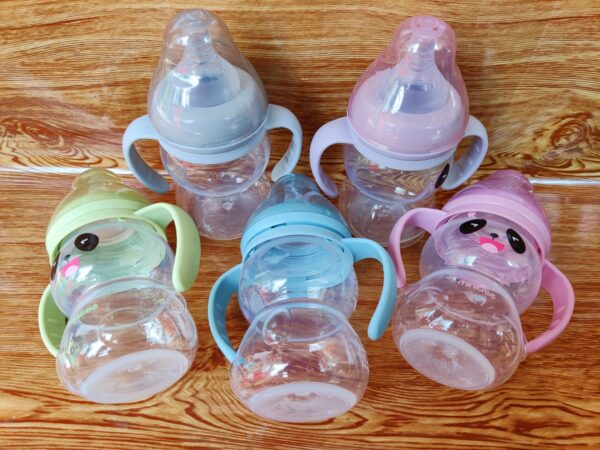 MiniTree Wide-/Neck Feeding Bottle With Handle 210ml -1pcs (Any Color) - Image 9