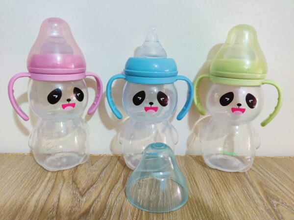 MiniTree Wide-Neck Feeding Bottle With Handle 330ml -1pcs (Any Color) - Image 2