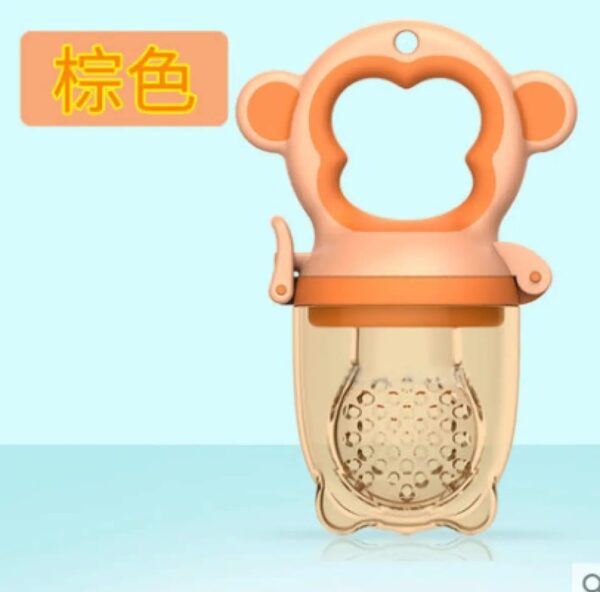 Children's silica gel nibbler for fruits and vegetables, teether for supplementary food, mesh bag BABY FRUIT CHUSNI CN_1pcs - Image 18