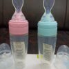 Full Silicone Spoon feeder 90ml rice vanguard squeezed spoons of rice vanguard bottle suction cup soft spoon head -1pcs - Image 16
