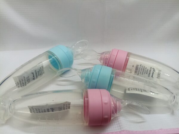 Full Silicone Spoon feeder 90ml rice vanguard squeezed spoons of rice vanguard bottle suction cup soft spoon head -1pcs - Image 15
