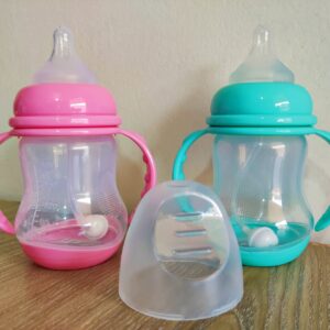 Wide-Neck Feeding Bottle With Handle 180ml -1pcs (Any Color)