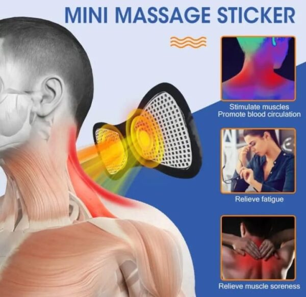 Rechargeable Portable Electric Pain Relax Neck Body Massager With USB Charging Cable -1pcs - Image 3