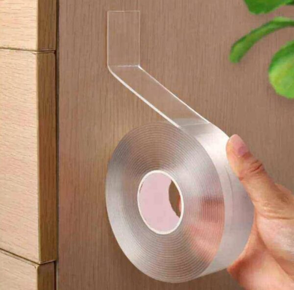 1mm thick 2cm wide 3meter long/3.8 tube core Clear Nano Double Side Adhesive Tape- 1pcs - Image 10