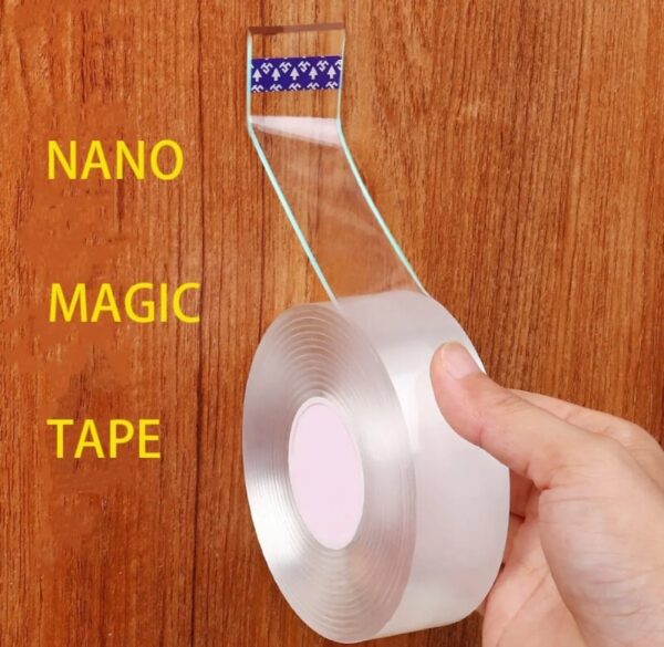 1mm thick 3cm wide 3meter long/3.8 tube core Clear Nano Double Side Adhesive Tape- 1pcs - Image 4