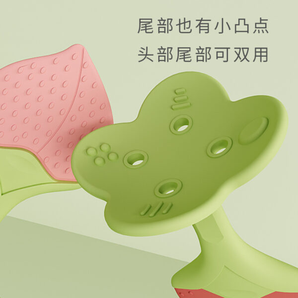 Peach Baby Silicone Hand Teether/Pacifiers CN  -1pcs - Image 2