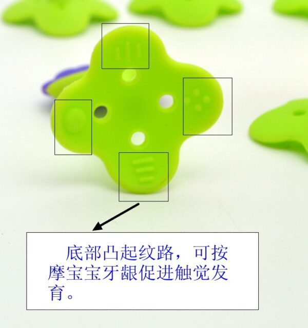 Apple Baby Silicone Hand Teether/Pacifiers CN  -1pcs - Image 2