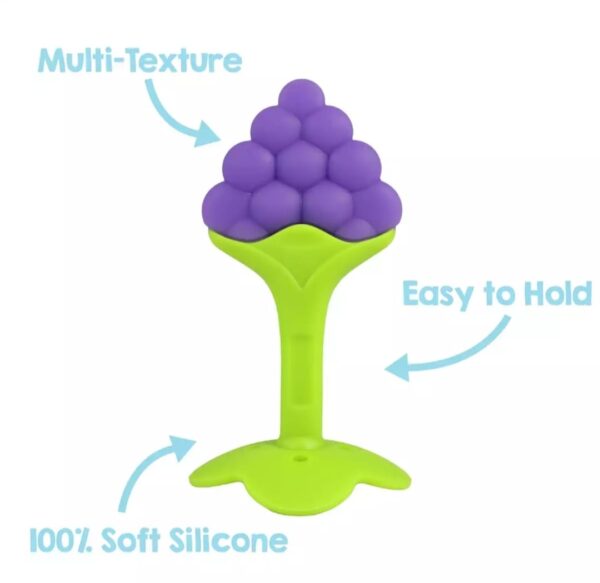 Grape Baby Silicone Hand Teether/Pacifiers CN  -1pcs - Image 4