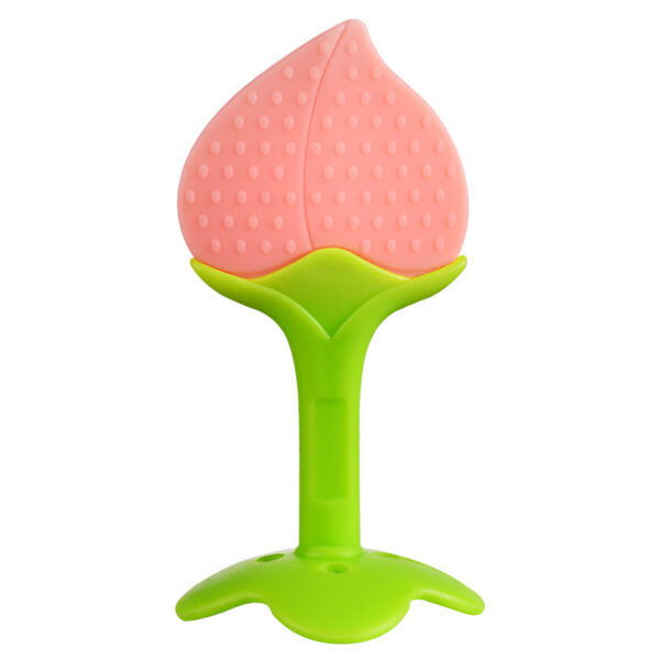 Peach Baby Silicone Hand Teether/Pacifiers CN  -1pcs