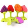 Orange Baby Silicone Hand Teether/Pacifiers CN  -1pcs - Image 5