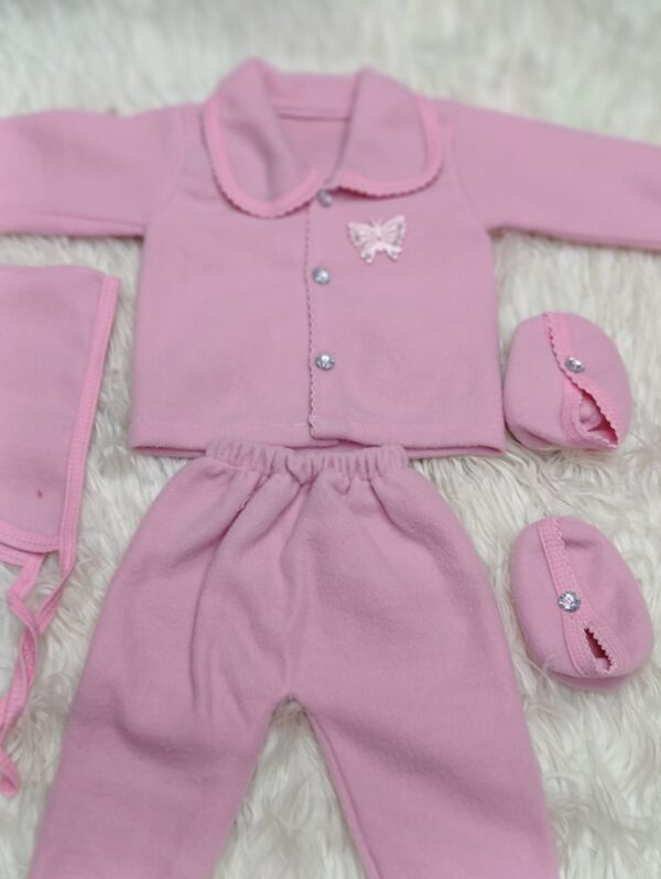 New Born BABY Winter Set 5 in one (0 - 6 mnths) - 1pac (Any Color) - Image 11
