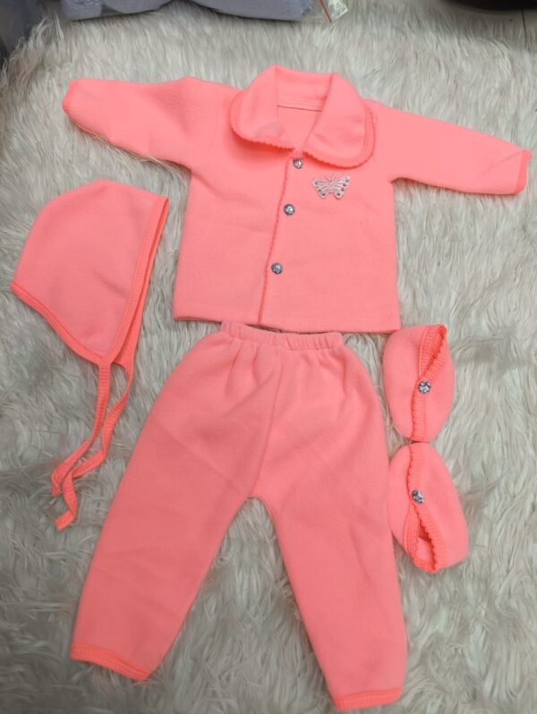 New Born BABY Winter Set 5 in one (0 - 6 mnths) - 1pac (Any Color) - Image 9