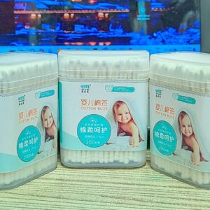 Children's cotton swabs for baby, ear picking for ears CN 200pcs -1box