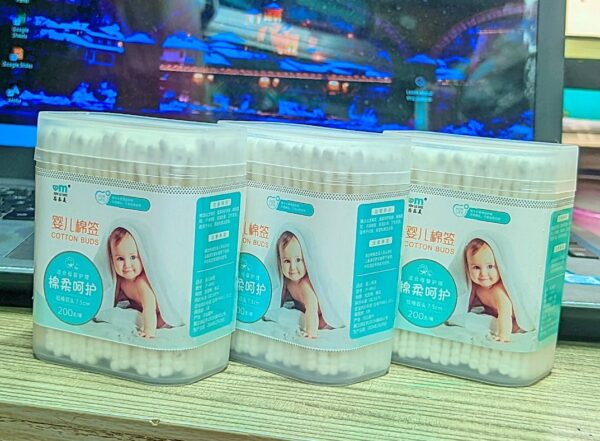Children's cotton swabs for baby, ear picking for ears CN 200pcs -1box - Image 5