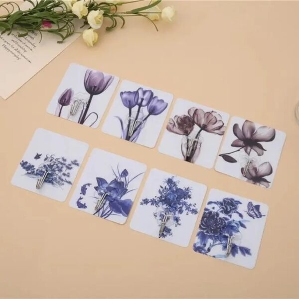4 Piece Strong Hanger For Kitchen Bathroom Holder Accessories Glue Hook  (any color) - Image 3
