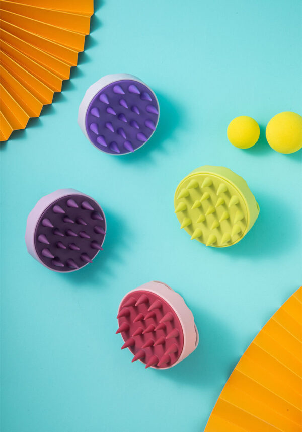 Silicone Shampoo Scalp Hair Massager Bath Massage Body Brush Scalp Massager Hair Shower Brush Comb Care Tool -1pcs  (Any Color) - Image 11