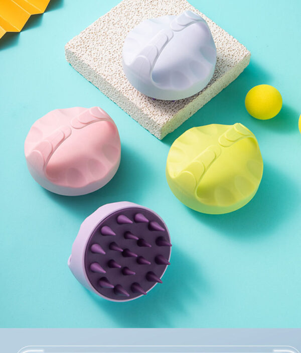 Silicone Shampoo Scalp Hair Massager Bath Massage Body Brush Scalp Massager Hair Shower Brush Comb Care Tool -1pcs  (Any Color) - Image 16