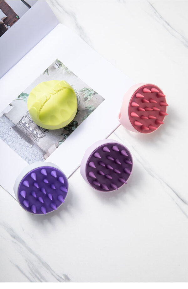 Silicone Shampoo Scalp Hair Massager Bath Massage Body Brush Scalp Massager Hair Shower Brush Comb Care Tool -1pcs  (Any Color) - Image 10