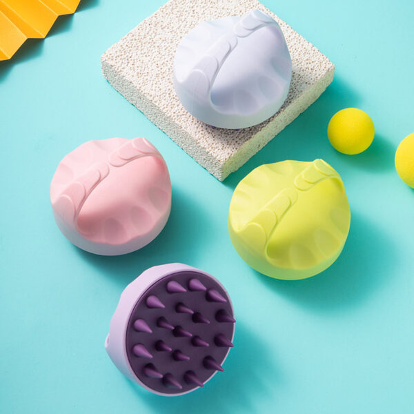 Silicone Shampoo Scalp Hair Massager Bath Massage Body Brush Scalp Massager Hair Shower Brush Comb Care Tool -1pcs  (Any Color) - Image 9