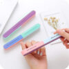 Nail file polishing gauze six-sided polishing and filing manicure tool nail file printed nail grinder -1pcs