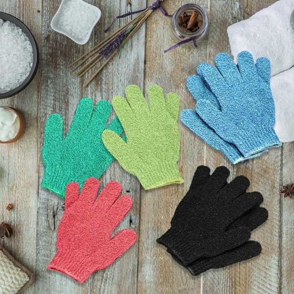Shower Gloves Exfoliating Wash Skin Spa Bath Gloves Foam Bath Skid Resistance Body Mage Cleaning Loofah Scrubber -1pcs (Any Color) - Image 7