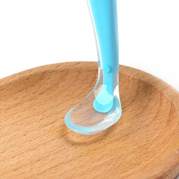 Full Silicone baby soft head spoon children to eat spoon supplementary food bowl spoon -1pcs - Image 10