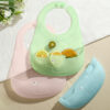 Silica gel light and thin Children's waterproof eating bib for supplementary food anti-dirty 1pcs (Any Color) - Image 5